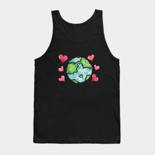 Earth Day Love hearts Tank Top